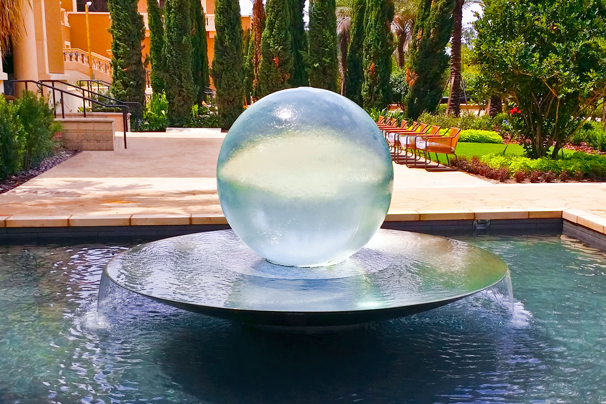 sphere-fountain - Allison Armour Sphere Fountain