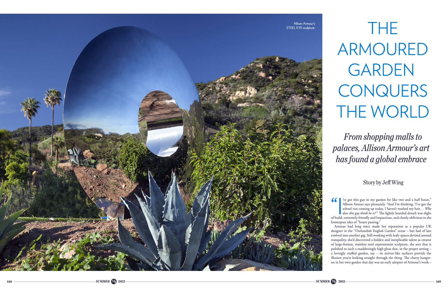 Spread from Montecito Journal