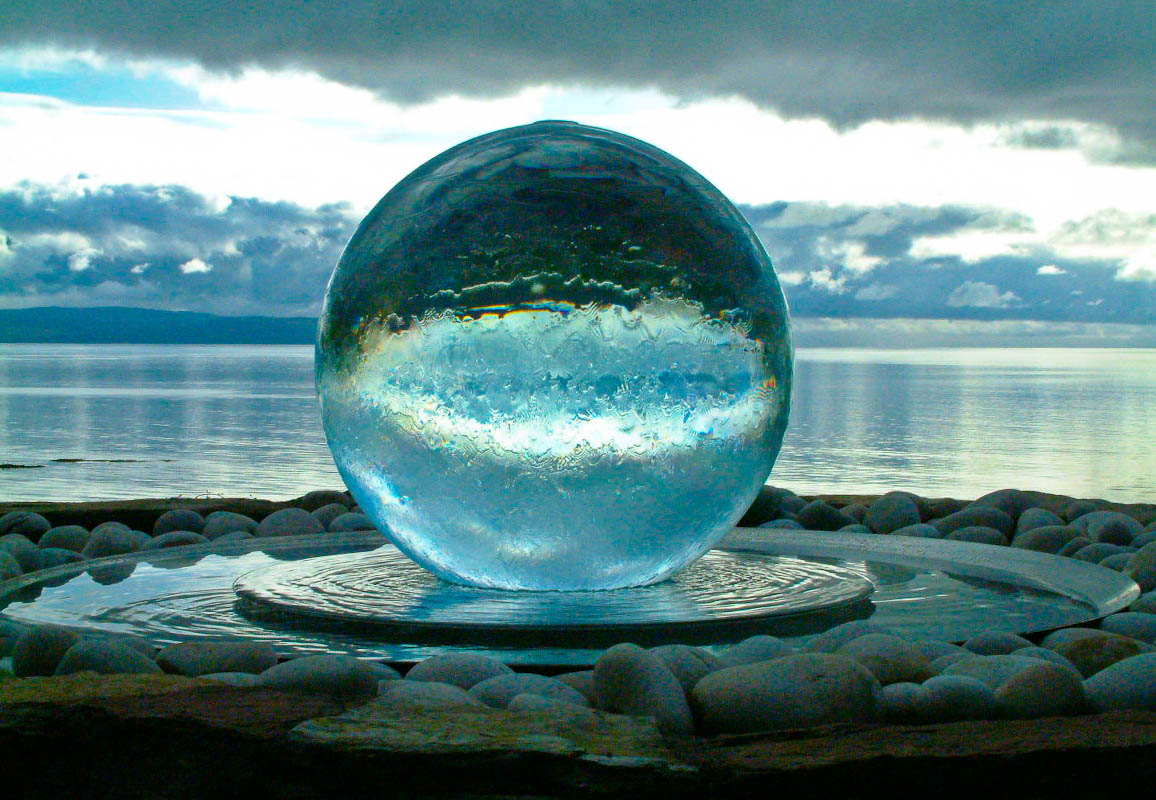 Sphere Fountains & Water Features For Your Garden | Allison Armour