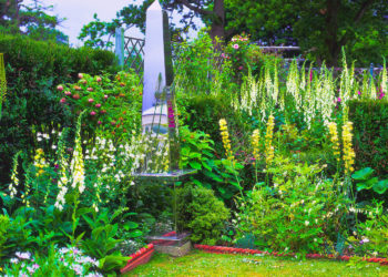 Obelisk-in-garden