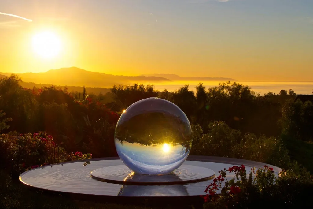 Glass Ball Water Feature