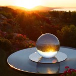 glass sphere fountain