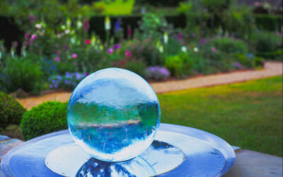 The original Aqualens Sphere Fountain in the UK