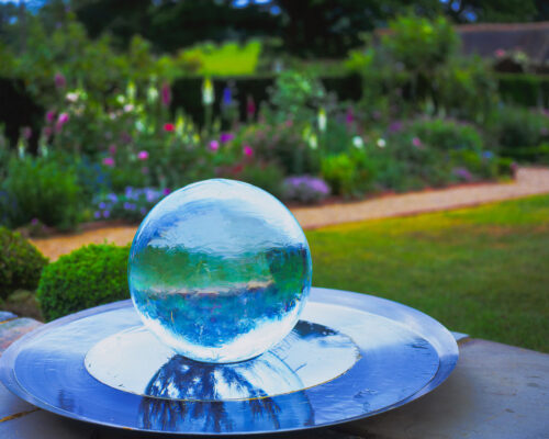 The original Aqualens Sphere Fountain in the UK