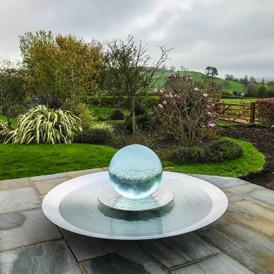 Somerset Countryside Aqualens Sphere Fountain