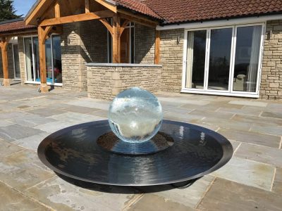 Somerset Countryside Aqualens Sphere Fountain
