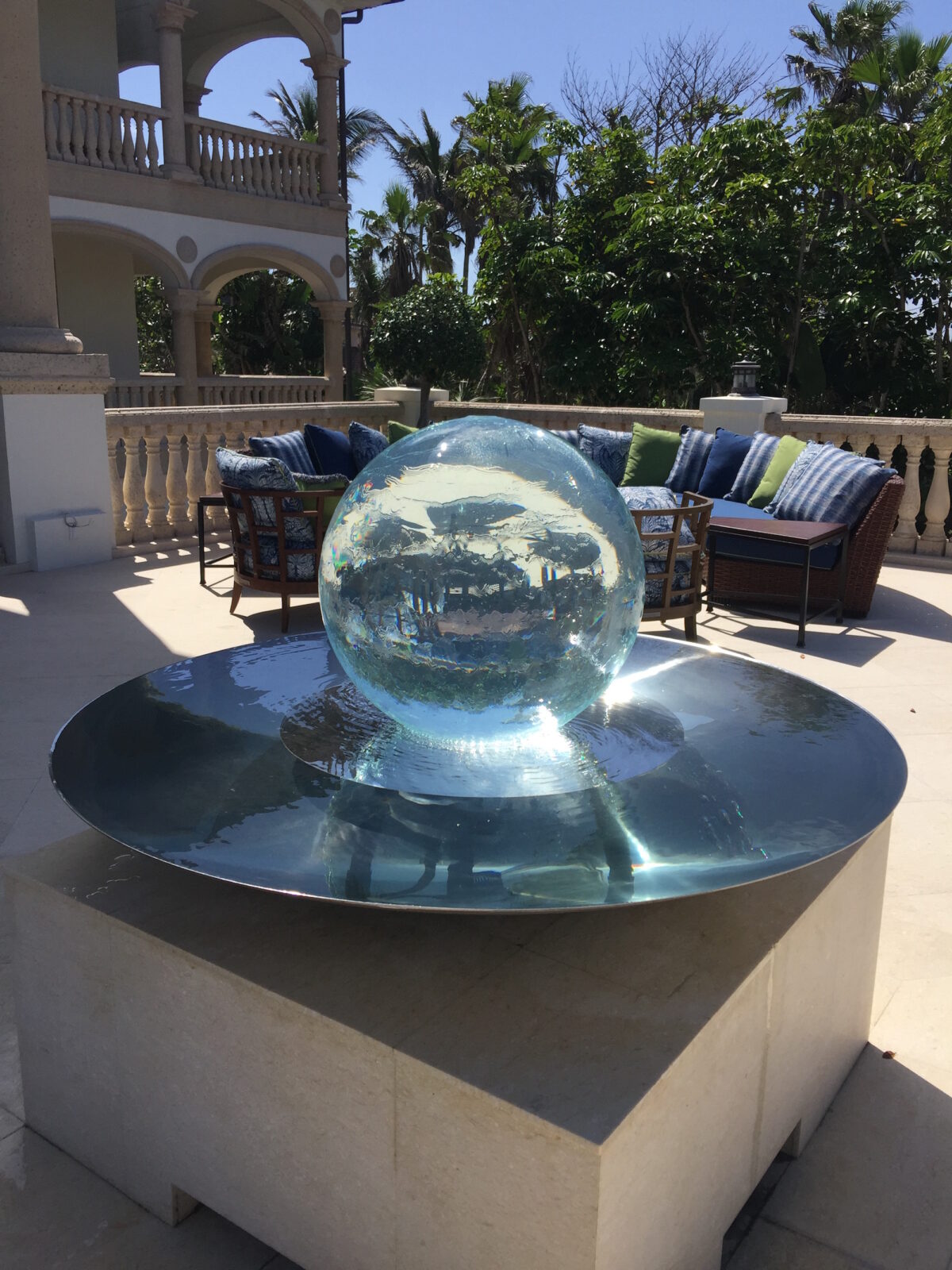 Aqualens fountain in Melbourne Beach, Florida