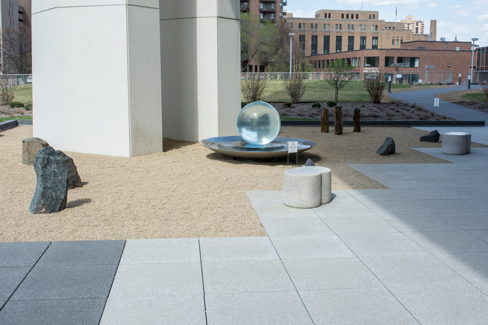 Aqualens in a courtyard, Minneapolis, MN