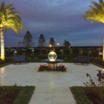 Raised Aqualens Sphere Fountain in Winter Garden, Florida