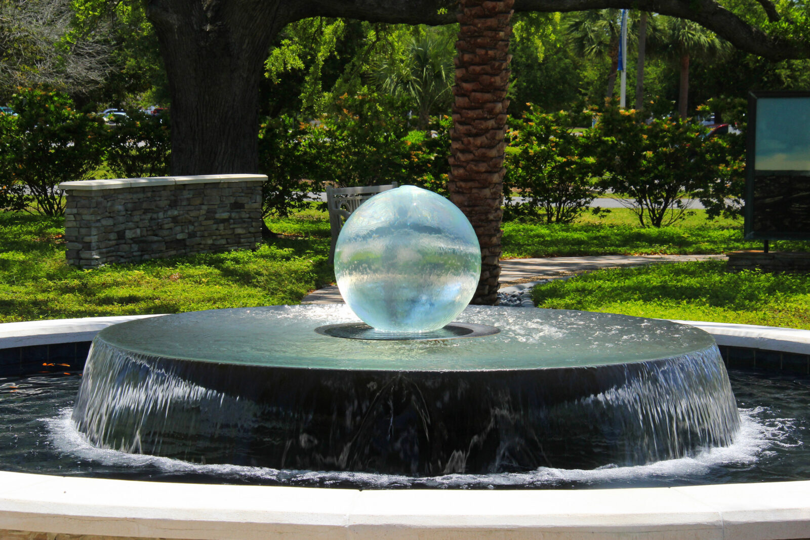 Updates from Nunnally House - Allison Armour Sphere Fountain.