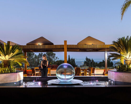 Large Sphere Fountain at Four Seasons Orlando