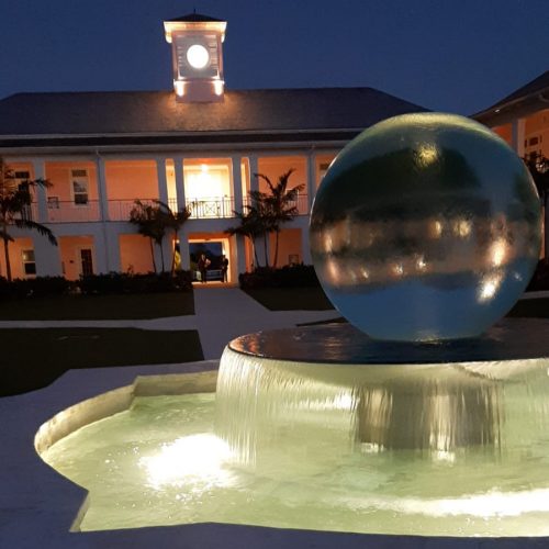 Lyford Cay Sphere Fountain