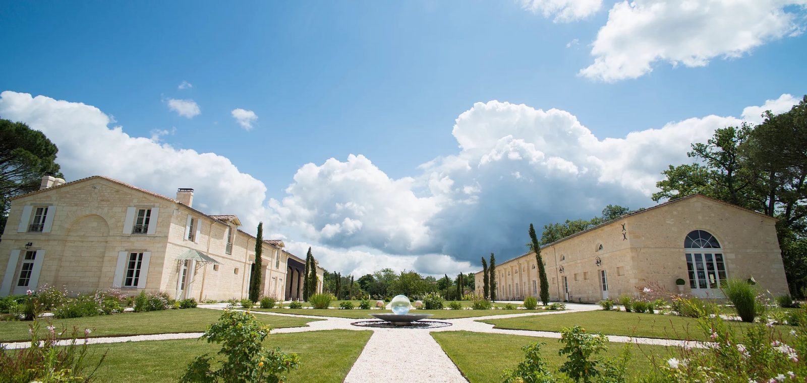 Bordeaux Chateau Sphere Fountain