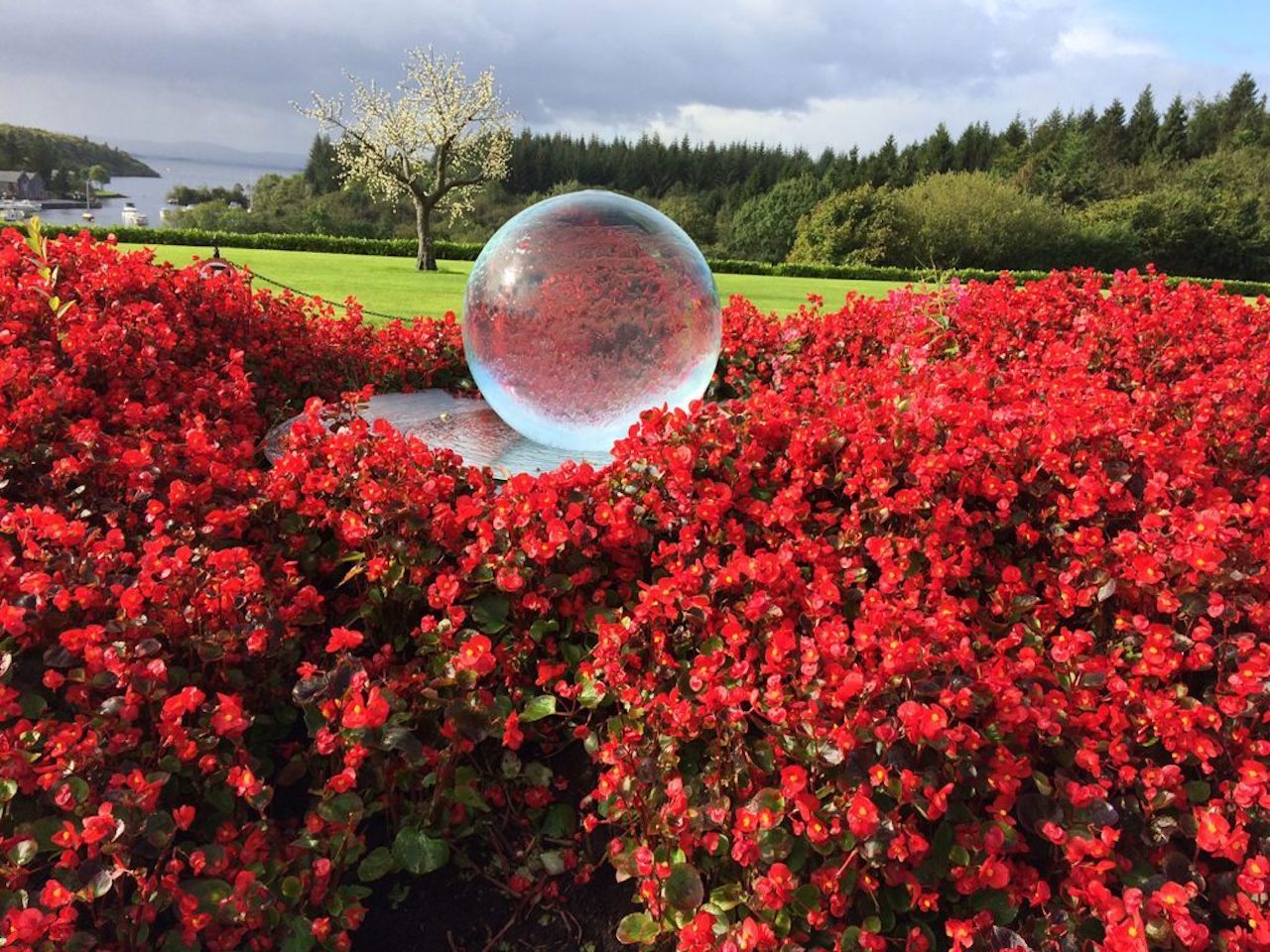 Ashford Castle Sphere Fountain