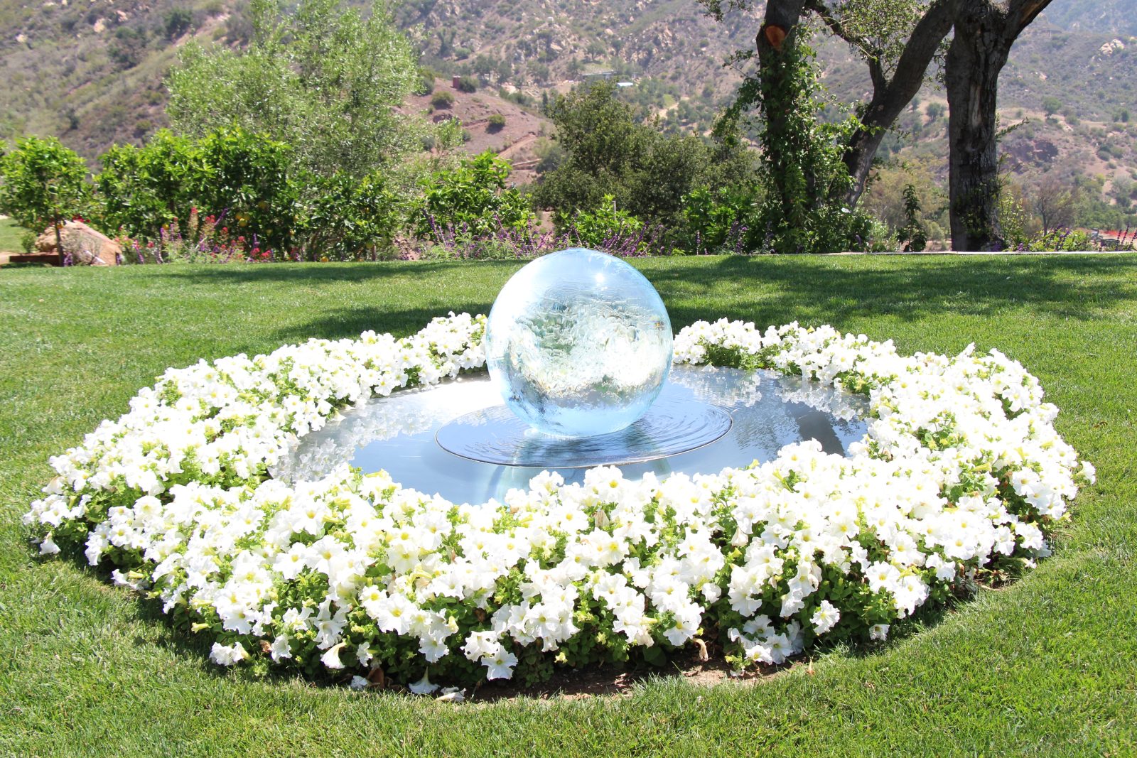 Sphere Fountain in Bloom