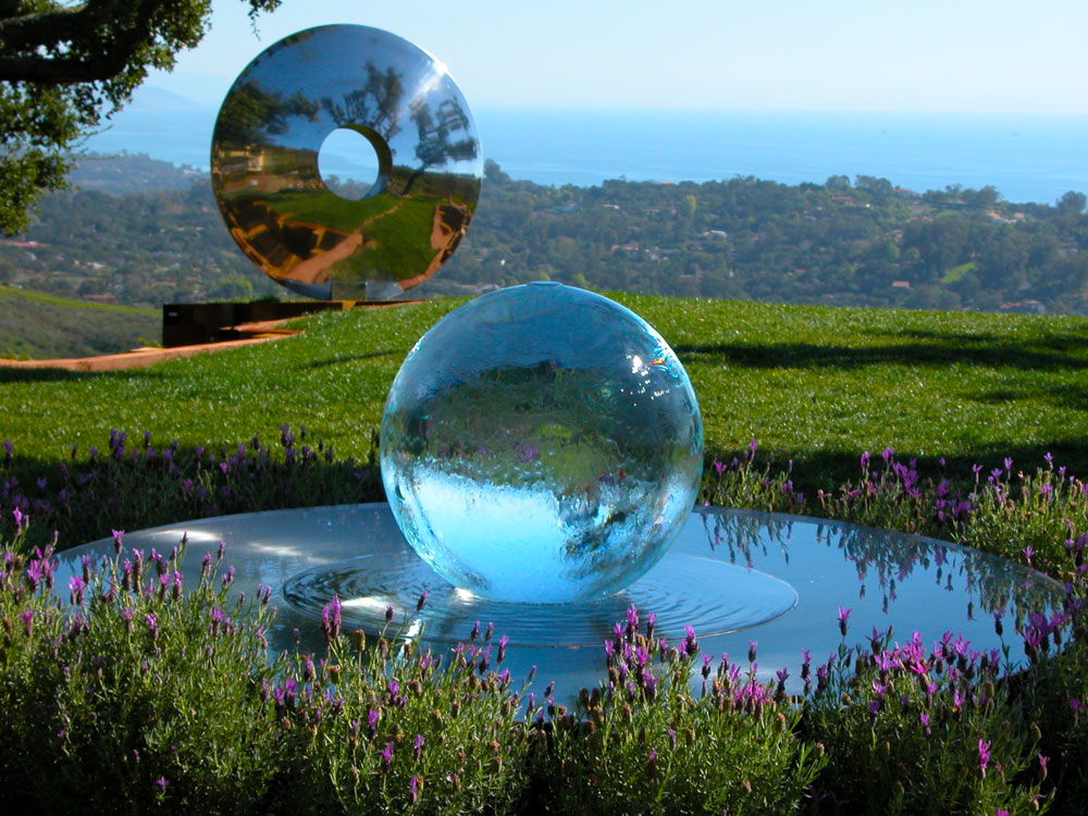 Glass Ball Fountains | Glass Sphere Fountains | AllisonArmour.com