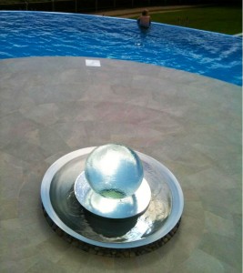 Golf House Pool Fountain