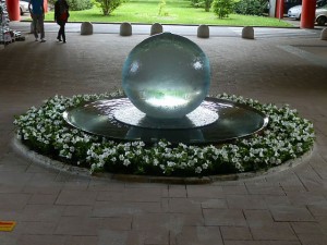 Italian Shopping Mall Sphere Fountain
