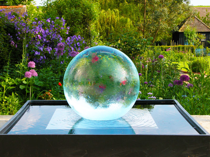 AquaSphere Glass Ball Fountain